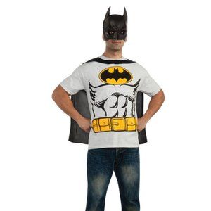 Rubie's Men'sDc Comics Batman T-shirt With Cape and Mask